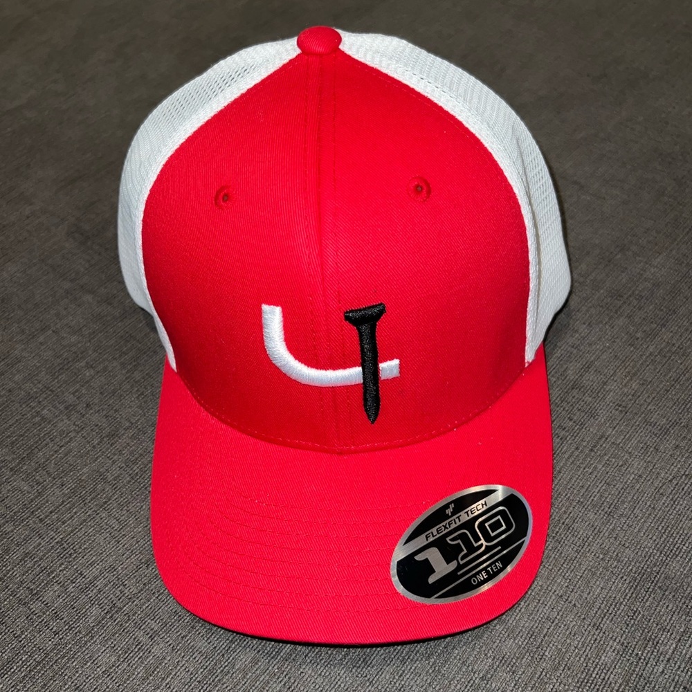 NEW Short Par 4 Red Golf Hat
